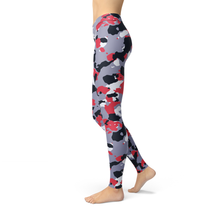 Load image into Gallery viewer, Jean Red White Camo Leggings - Yaze Jeans
